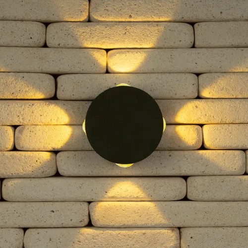 چراغ دکوراتیو چهار طرفه دایره با لنز محدب