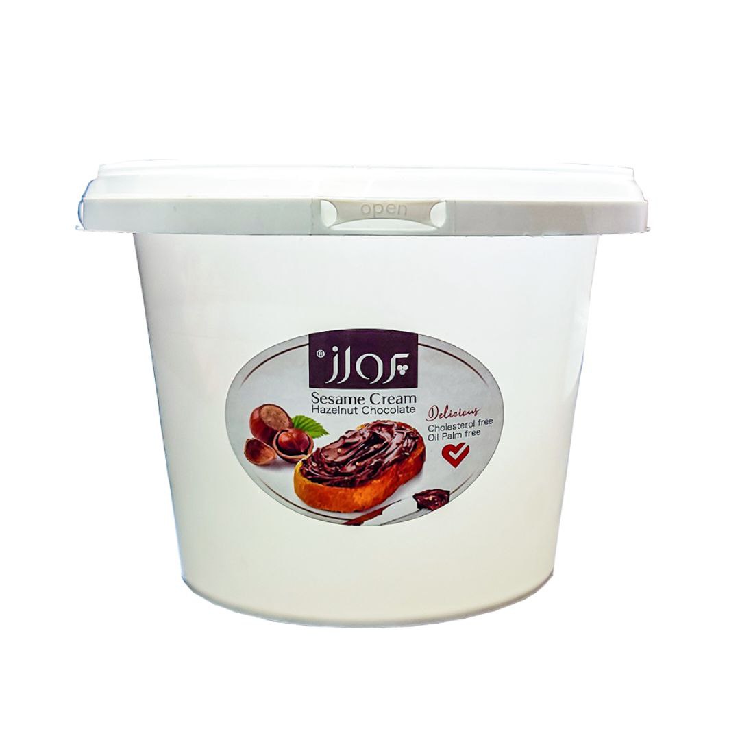 کرم کنجد شکلات فندقی