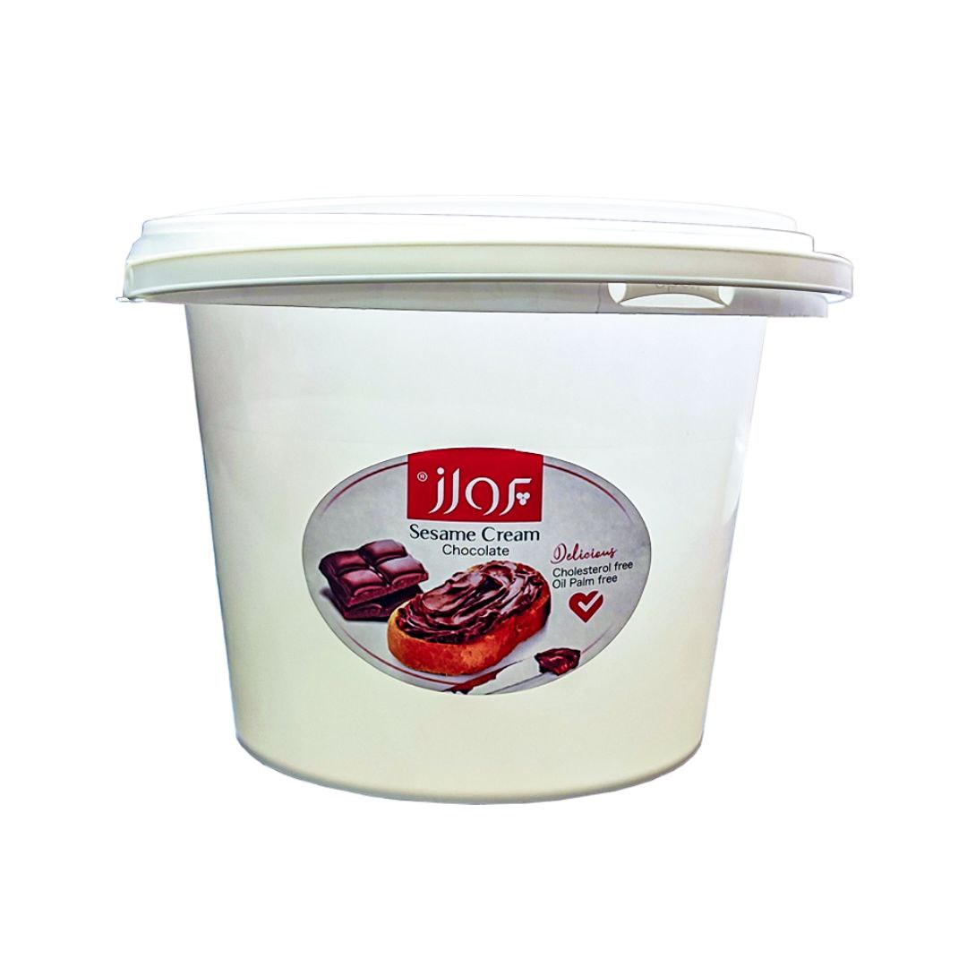 کرم کنجد شکلاتی